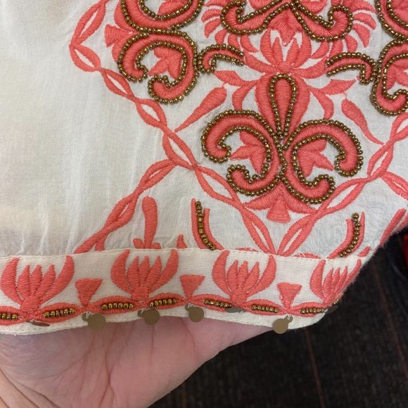 LulaSoul Boho Midi Dress Embroidered Beaded Resort Wear size Small - Picture 5 of 11